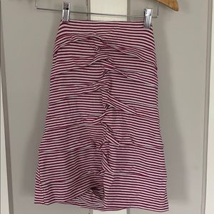 Nicole Miller Red and White striped tube top